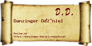 Danzinger Dániel névjegykártya